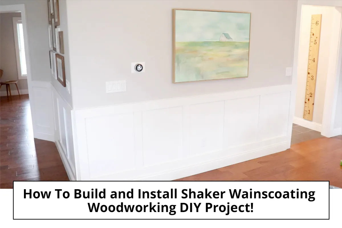 How To Make And Install Shaker Style Wainscoating For $100 or less DIY Home Project