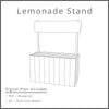 Lemonade Stand Woodworking Project Plan and 3D SketchUp Model - DIGITAL DOWNLOAD