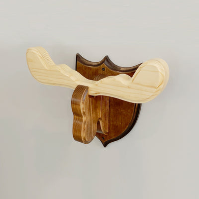 Moose Head Wall Hanger For Kids Bedroom Woodworking Project Plan and 3D SketchUp Model - DIGITAL DOWNLOAD